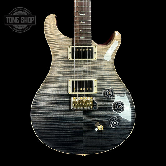 Front of PRS Wood Library DGT Frostbite Dark Back Artist Top Brazilian Board.