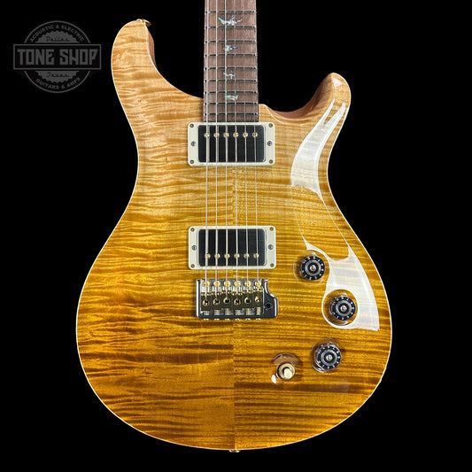 Front of PRS TSG Anniversary Wood Library Artist DGT Gold Storm Fade Brazilian Rosewood.