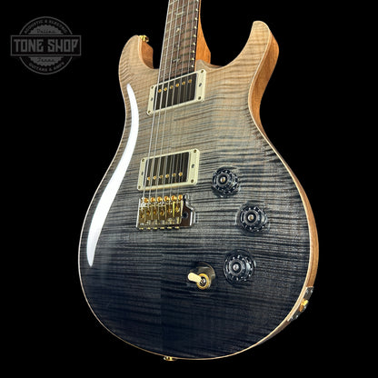 Front angle of PRS TSG Anniversary Wood Library Artist DGT Frostbite Brazilian Rosewood.