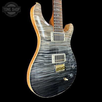 Front angle of PRS TSG Anniversary Wood Library Artist DGT Frostbite Brazilian Rosewood.