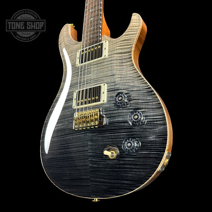 Front angle of PRS TSG Anniversary Wood Library Artist DGT Frostbite Brazilian Rosewood.