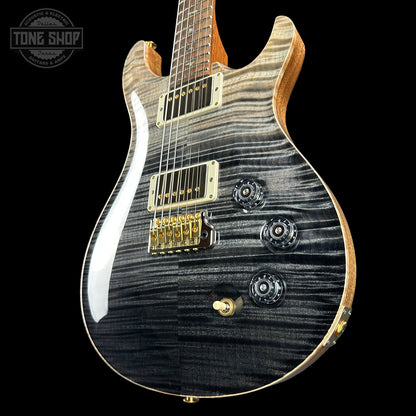 Front angle of PRS TSG Anniversary Wood Library Artist DGT Frostbite Brazilian Rosewood.