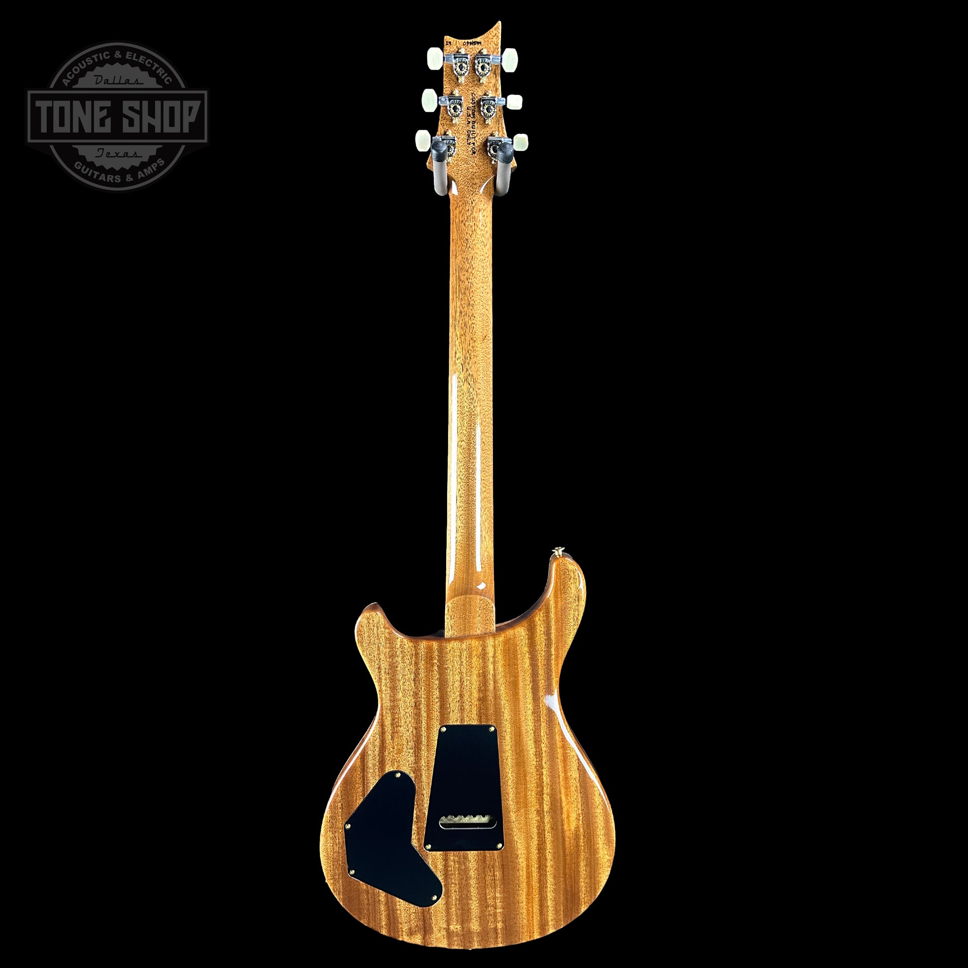 Full back of PRS TSG Anniversary Wood Library Artist DGT Frostbite Brazilian Rosewood.