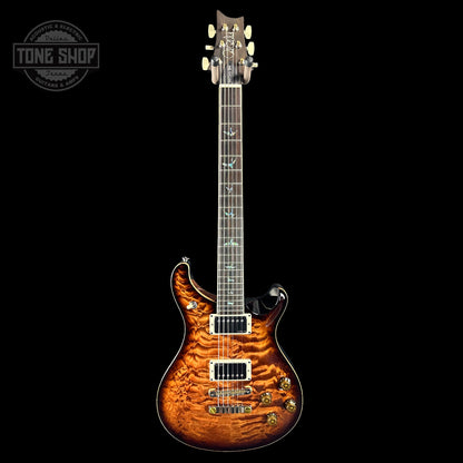 Full front of PRS Wood Library McCarty 594 10-top Quilt Copperhead Burst.