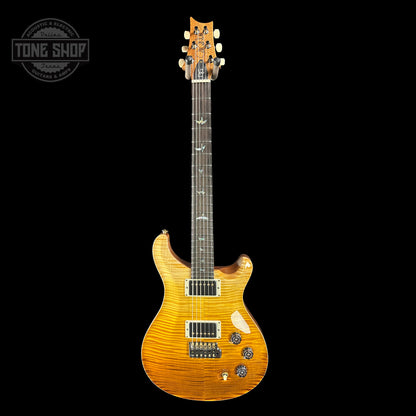 Full front of PRS TSG Anniversary Wood Library Artist DGT Gold Storm Fade Brazilian Rosewood.