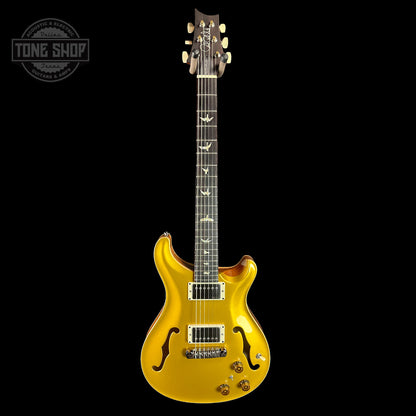 Full front of PRS Hollowbody II Piezo Gold Top Birds.