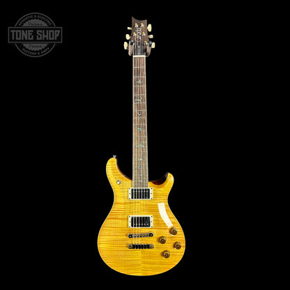 Full front of PRS Wood Library McCarty 594 Honey 10-top Brazilian FB.