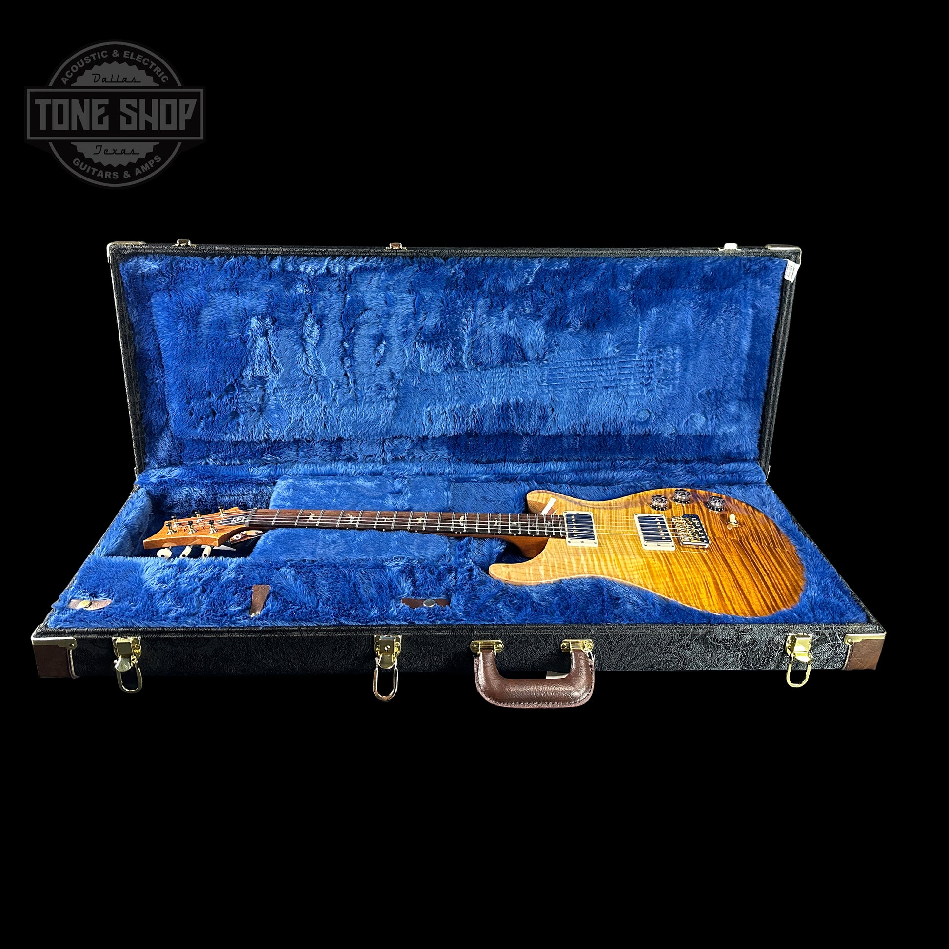 PRS TSG Anniversary Wood Library Artist DGT Gold Storm Fade Brazilian Rosewood in case.