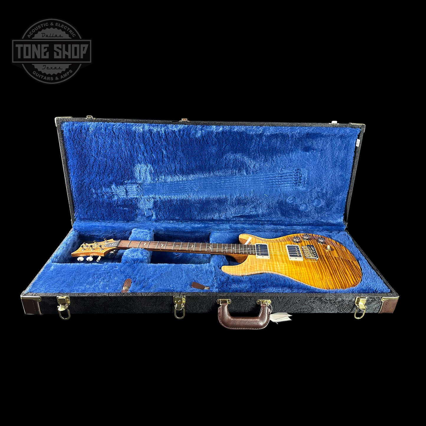 PRS TSG Anniversary Wood Library Artist DGT Gold Storm Fade Brazilian Rosewood in case.