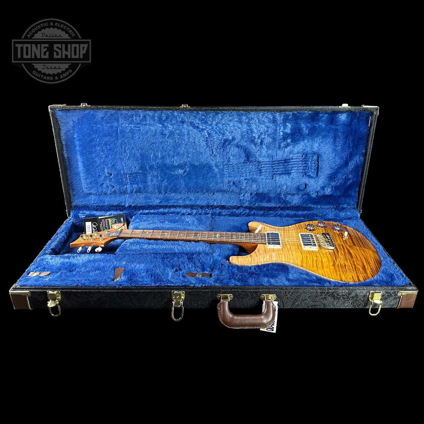 PRS TSG Anniversary Wood Library Artist DGT Gold Storm Fade Brazilian Rosewood in case.