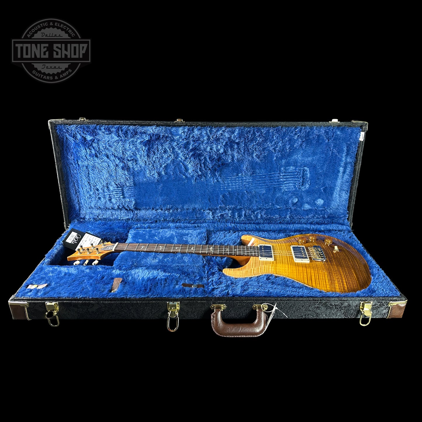 PRS TSG Anniversary Wood Library Artist DGT Gold Storm Fade Brazilian Rosewood in case.