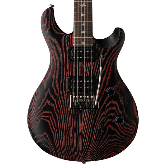 Front of PRS SE CE 24 LTD Sandblasted Red.