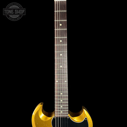 Fretboard of Gibson Custom Shop M2M 1963 SG Junior w/64 Neck Double Gold Murphy Lab Light Aged w/Stinger.