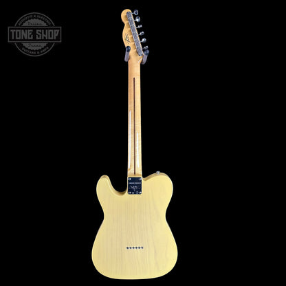 Full back of Fender Custom Shop Limited Edition 53 Tele Time Capsule Faded Nocaster Blonde.