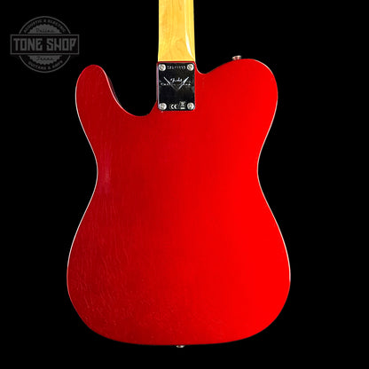 Back of Fender Custom Shop Time Machine '67 Tele Dlx Closet Classic Candy Apple Red.