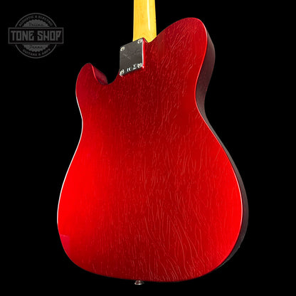 Back angle of Fender Custom Shop Time Machine '67 Tele Dlx Closet Classic Candy Apple Red.