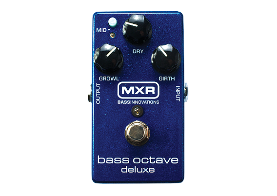 Top down of MXR M288 Bass Octave Dlx Pedal.