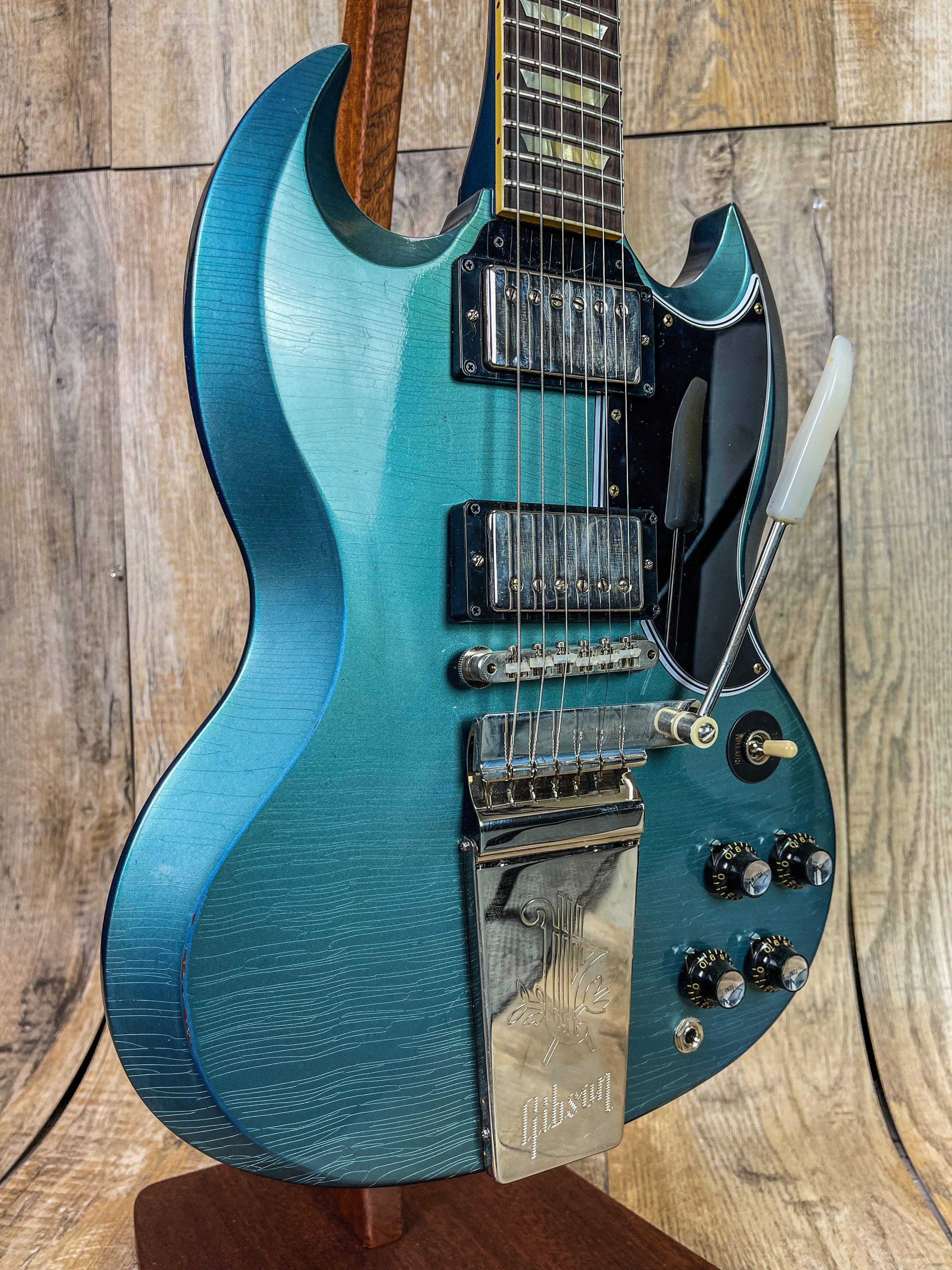 Gibson Custom Shop Murphy Lab 1964 SG Standard Reissue Pelham Blue w/  Maestro Light Aged w/case