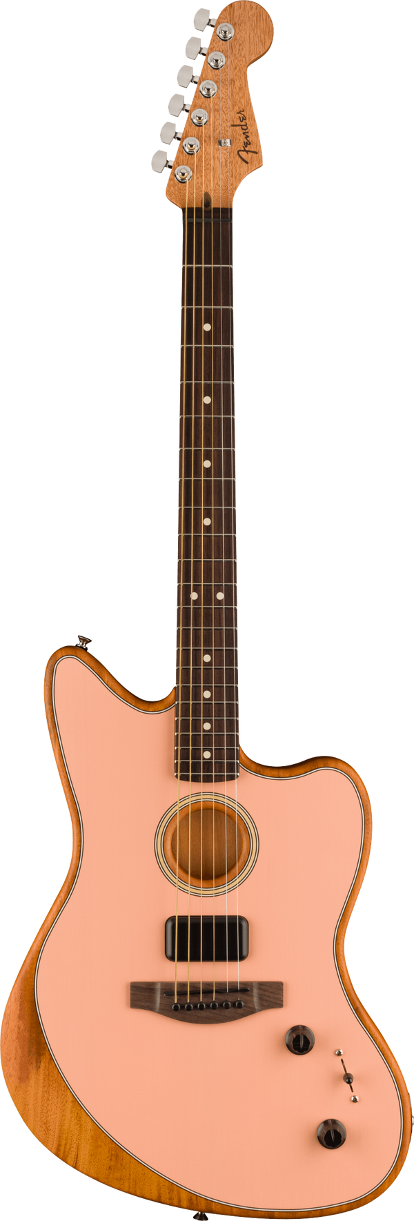 Open Box Fender Acoustasonic Player Jazzmaster RW Shell Pink w/bag