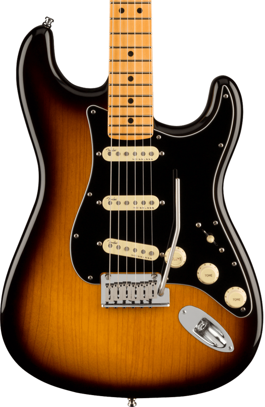 Fender American Ultra Luxe Stratocaster MP 2-Color Sunburst w/case – Tone  Shop Guitars