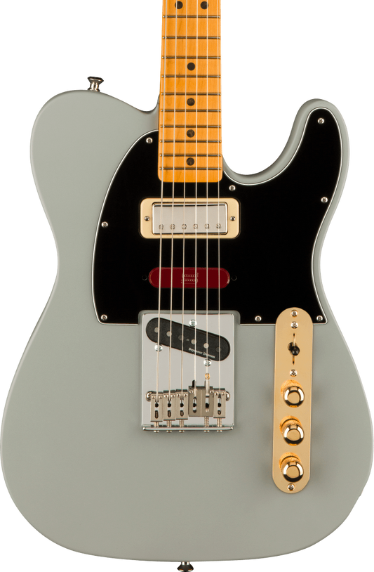 Front of Fender Brent Mason Telecaster MP Primer Gray.