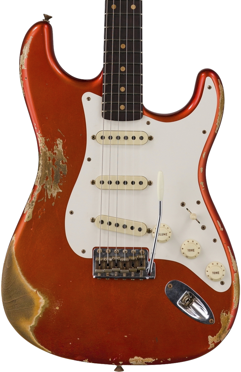 Fender Custom Shop 59 Strat Heavy Relic Super Faded Aged Candy Apple Red w/case