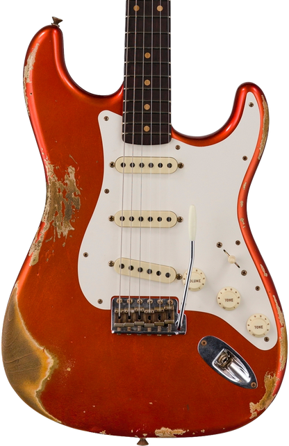 Fender Custom Shop 59 Strat Heavy Relic Super Faded Aged Candy Apple Red w/case
