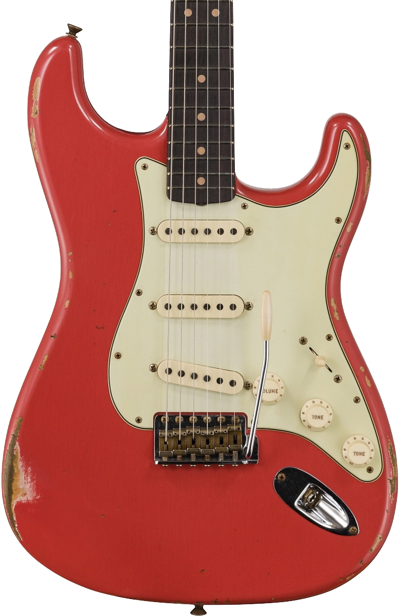 Fender Custom Shop Limited Edition 1963 Strat Relic Aged Fiesta Red w/case