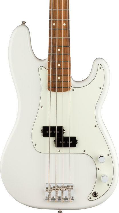 Fender Player Precision Bass PF Polar White – Tone Shop Guitars