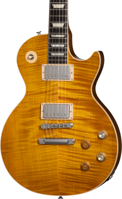 Front of Gibson Kirk Hammett Greeny Les Paul Standard.