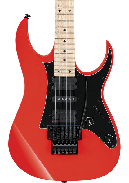 Front of Ibanez RG550 Genesis Collection Road Flare Red.