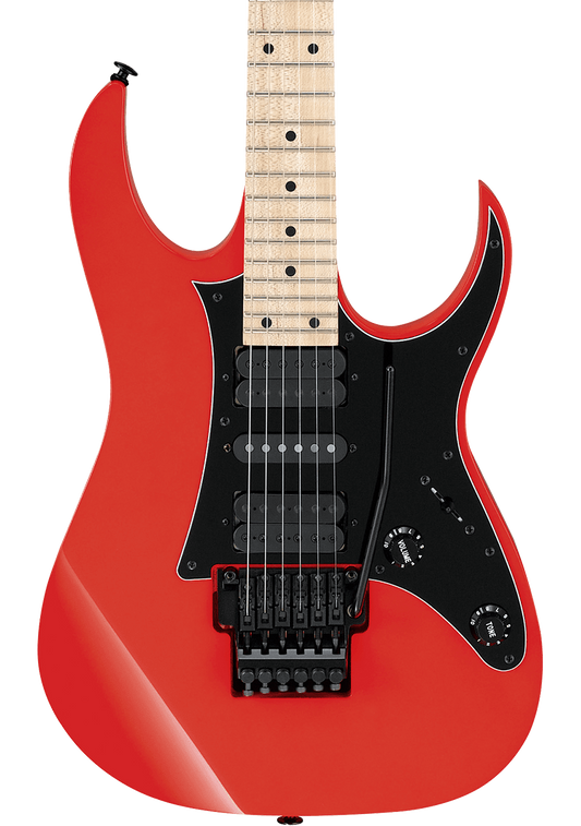 Front of Ibanez RG550 Genesis Collection Road Flare Red.