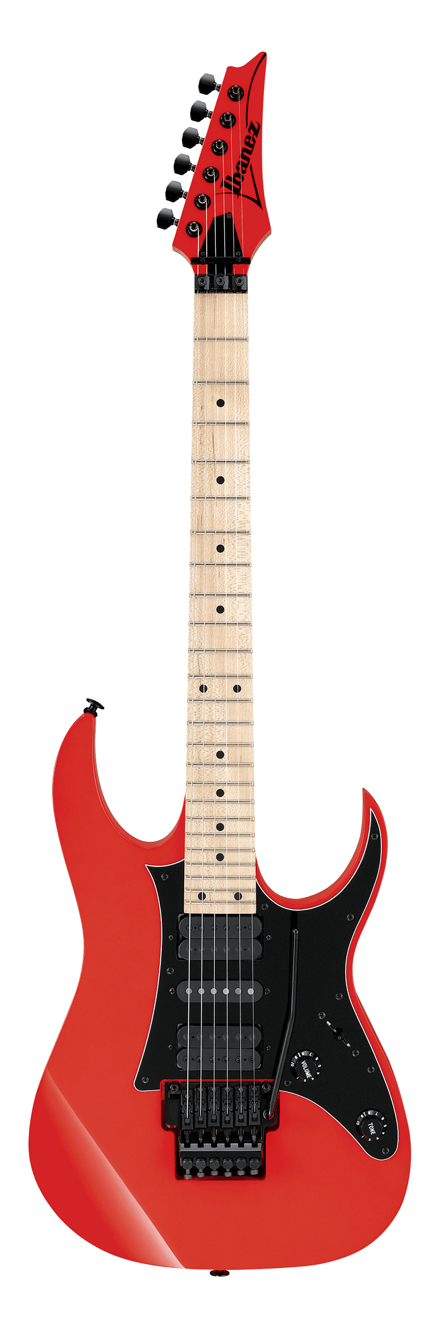 Full frontal of Ibanez RG550 Genesis Collection Road Flare Red.