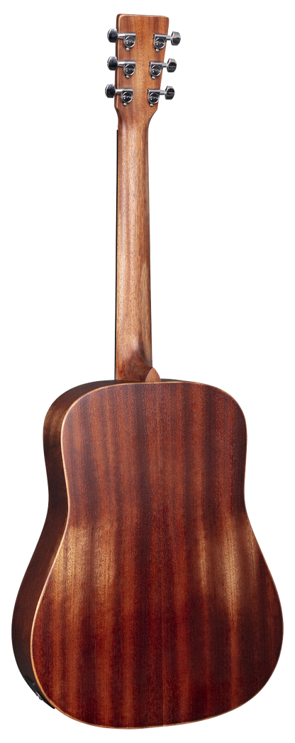 Back of Martin D Jr-10E Streetmaster Satin Sapele.