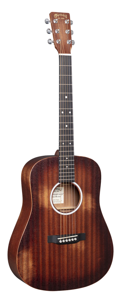 Full frontal of Martin D Jr-10E Streetmaster Satin Sapele.