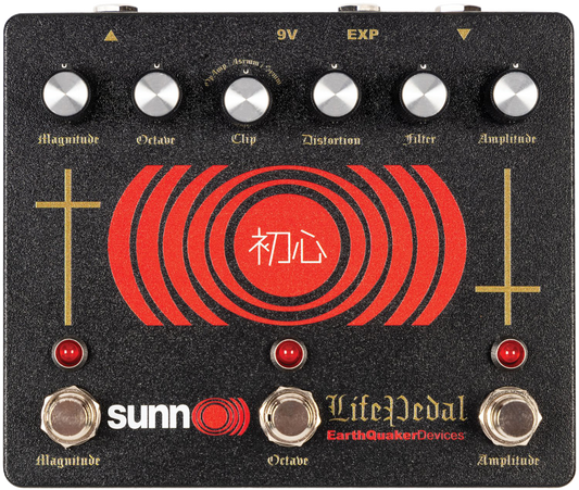 Top of Earthquaker Devices Sunn O ))) Life Pedal Octave Distortion Distortion + Booster.