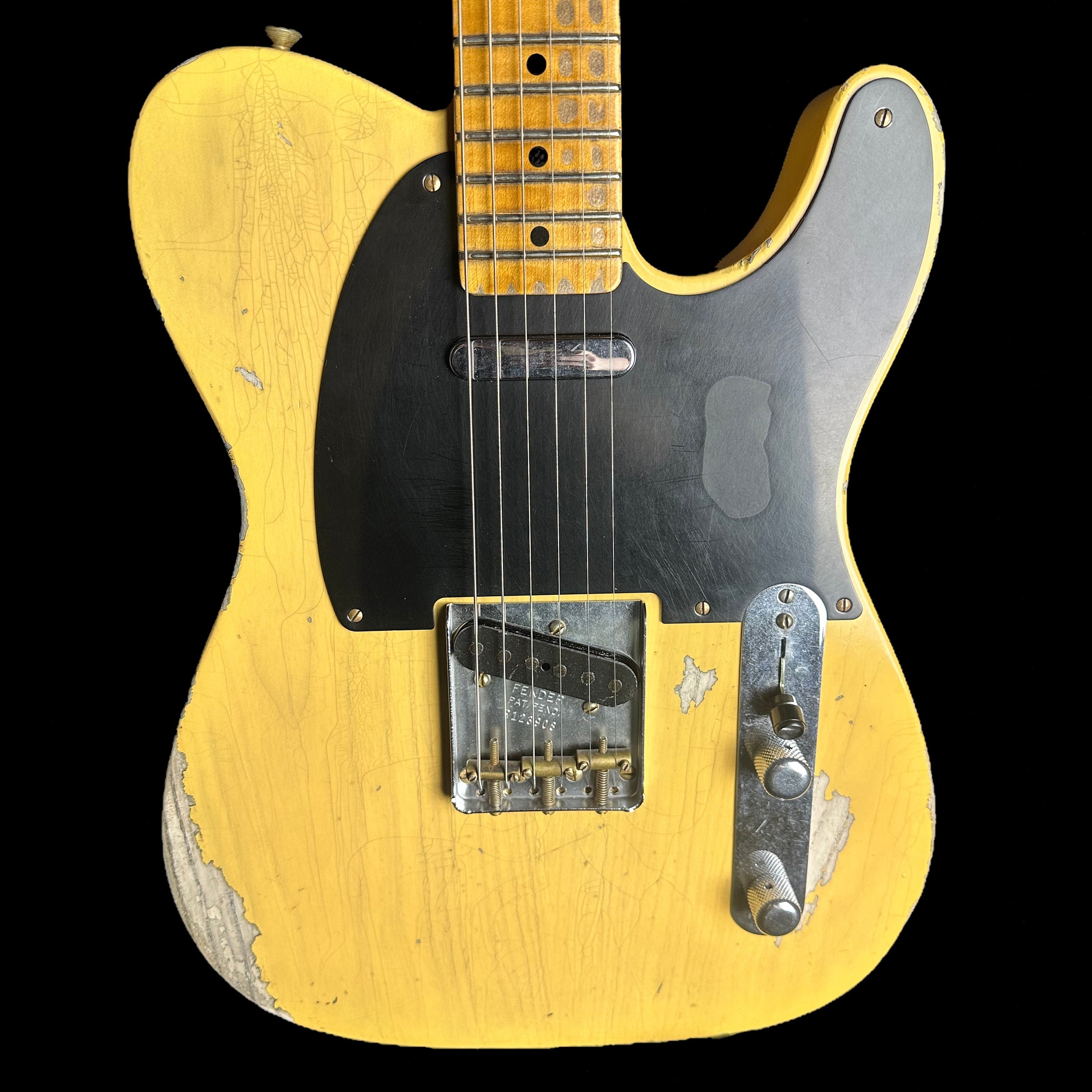 Fender Custom Shop 52 Telecaster Heavy Relic Maple Neck Aged Nocaster  Blonde w/case
