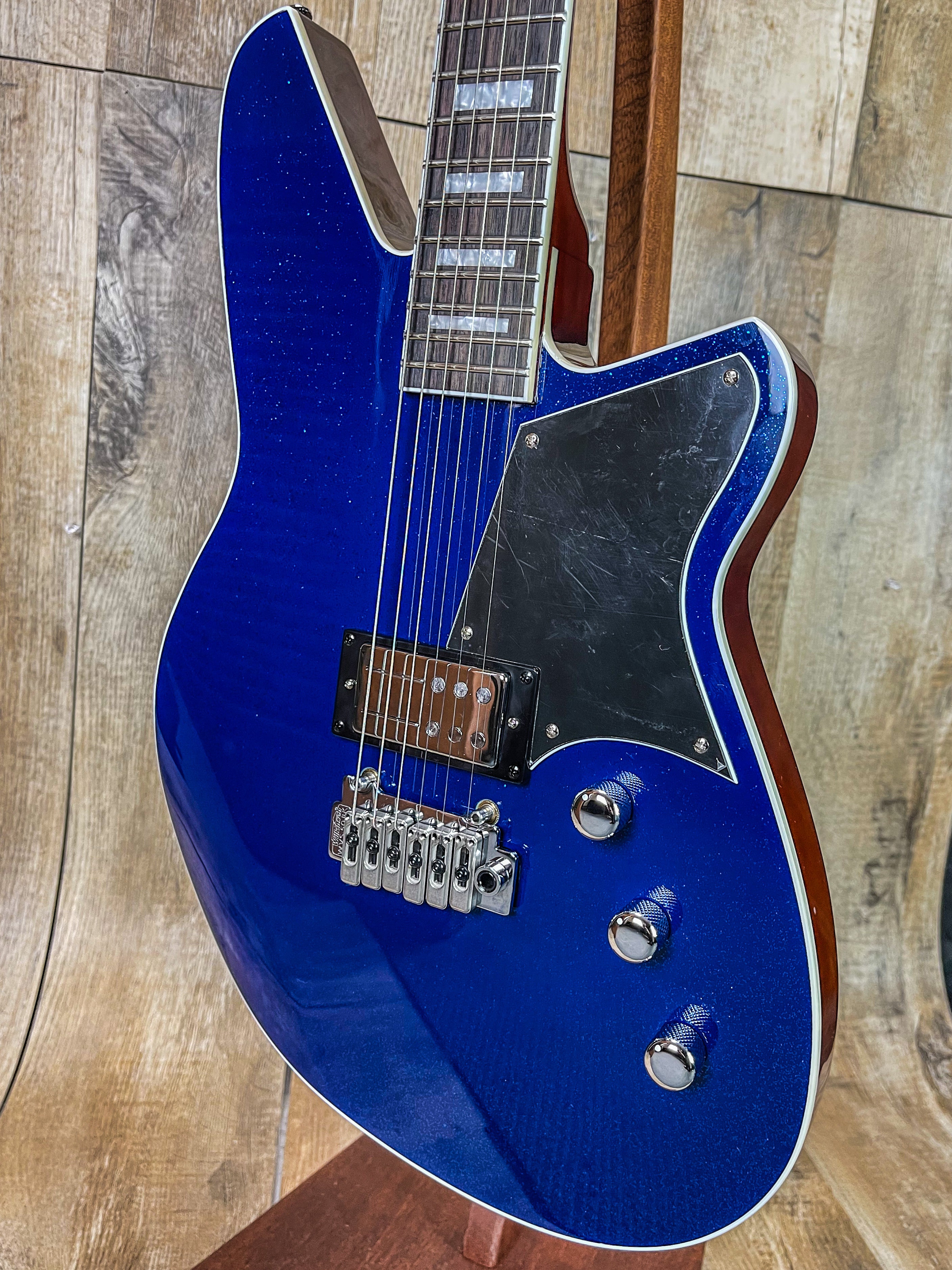 Reverend Bayonet Custom RA Blue Sparkle Tone Shop Exclusive